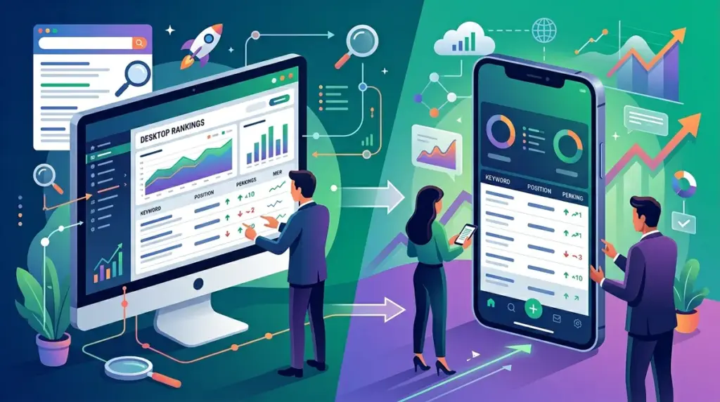 How to Track Desktop and Mobile Keyword Positions Separately