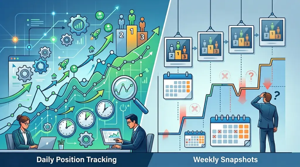 Why Daily Position Tracking Beats Weekly Snapshots